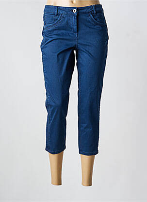 Pantacourt stretch taille normale bleu CECIL femme