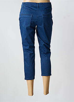 Pantacourt stretch taille normale bleu CECIL femme