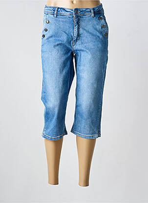 Pantacourt stretch taille normale bleu JENSEN femme
