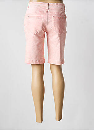 Bermuda tissage popeline taille normale rose STREET ONE femme
