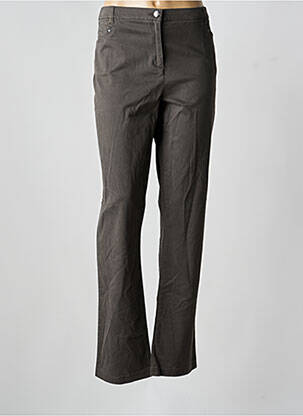 Pantalon droit gris CHRISTINE LAURE femme
