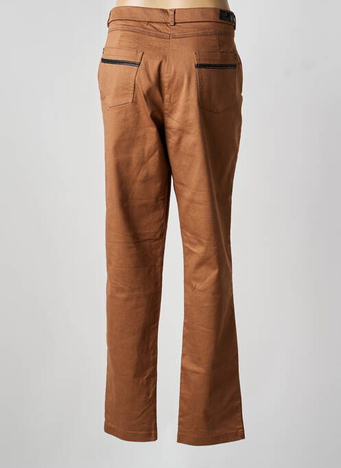Pantalon droit stretch taille normale marron CHRISTINE LAURE femme
