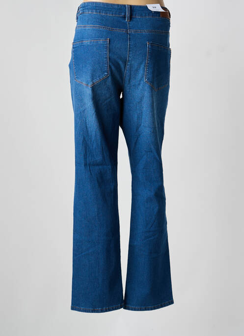Jeans coupe droite stretch taille normale bleu JULIE GUERLANDE femme