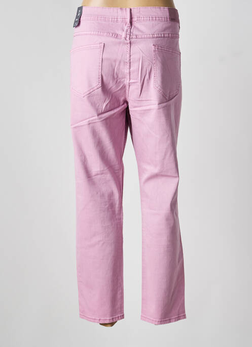 Pantalon droit stretch taille normale rose CECIL femme