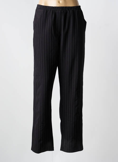 Pantalon droit stretch taille normale noir FRANCK ANNA femme