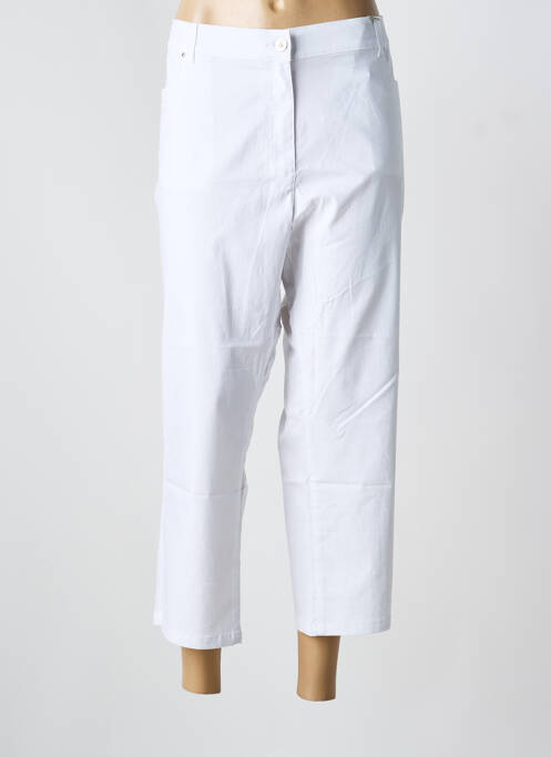 Pantacourt coupe droite taille normale blanc DIANE LAURY femme