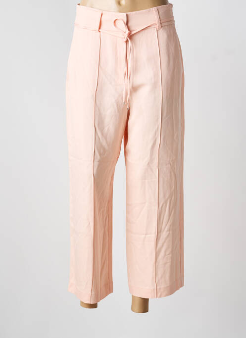 Pantalon 7/8 tissage popeline taille normale rose S.OLIVER femme