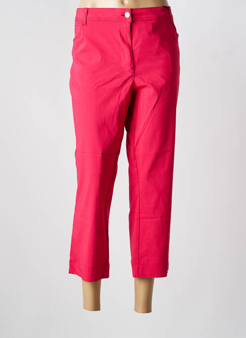 Pantacourt coupe droite taille normale rose JULIE GUERLANDE femme
