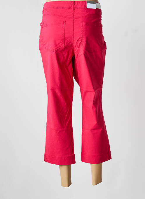 Pantacourt coupe droite taille normale rose JULIE GUERLANDE femme