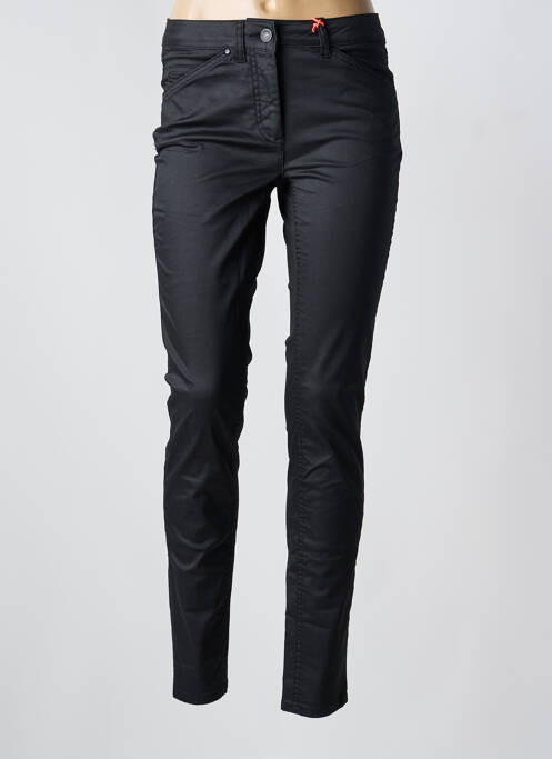 Pantalon slim tissage enduit taille normale noir CECIL femme