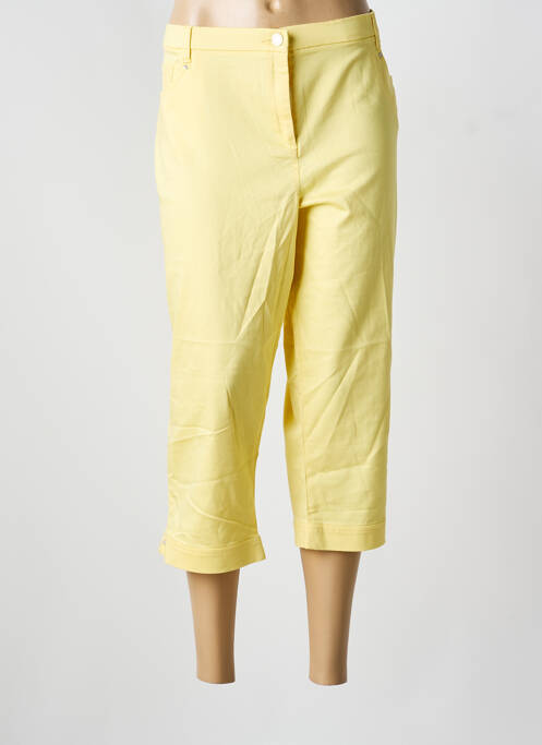 Pantacourt jaune CHRISTINE LAURE femme