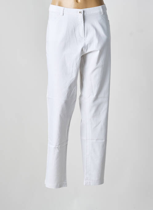 Pantalon droit blanc CHRISTINE LAURE femme