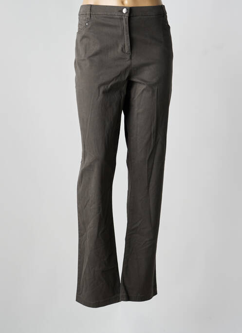 Pantalon droit gris CHRISTINE LAURE femme