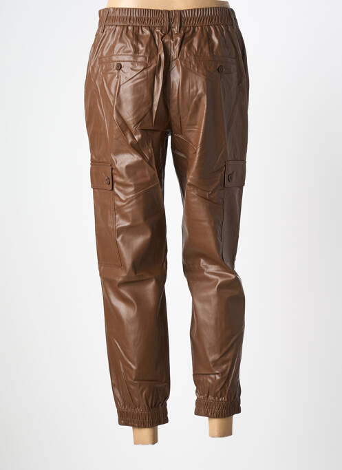 Pantalon 7/8 taille élastique taille normale marron RICK CARDONA femme