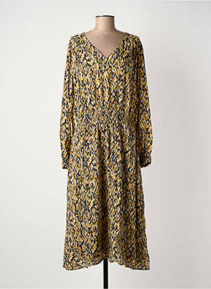 Robe longue manches longues manches longues noir C'EST BEAU LA VIE femme
