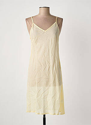 Jupon /fond de robe coupe cintrée jaune DAVID femme