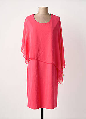 Robe mi-longue sans manche sans manche rose UNICA PLUS femme