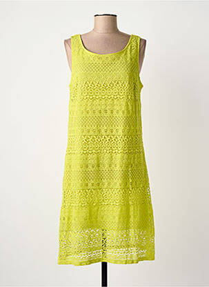 Robe mi-longue sans manche sans manche vert AGATHE & LOUISE femme