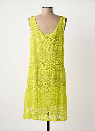 Robe mi-longue sans manche sans manche vert AGATHE & LOUISE femme