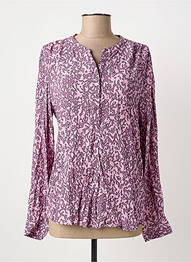 Blouse imprimé fantaisie manches longues violet B.YOUNG femme