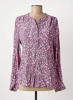 Blouse imprimé fantaisie manches longues violet B.YOUNG femme