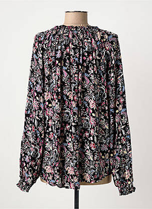 Blouse imprimé fleurs manches longues noir JENSEN femme