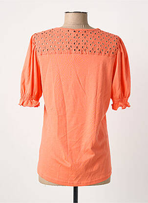 T-shirt coupe droite manches courtes orange JENSEN femme