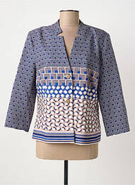 Veste casual finition intérieure doublée bleu CHRISTINE LAURE femme