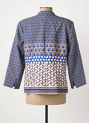 Veste casual finition intérieure doublée bleu CHRISTINE LAURE femme