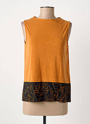 Top sans manche sans manche orange STREET ONE femme