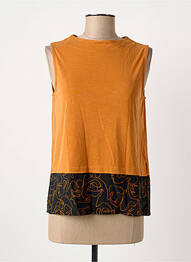 Top sans manche sans manche orange STREET ONE femme