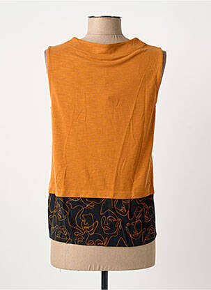 Top sans manche sans manche orange STREET ONE femme