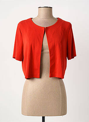 Boléro manches courtes rouge CHRISTINE LAURE femme