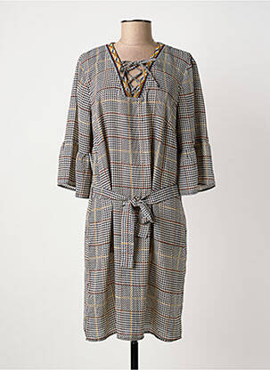 Robe mi-longue noir CHRISTINE LAURE femme