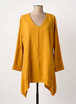 Tunique manches longues jaune FRANCK ANNA femme