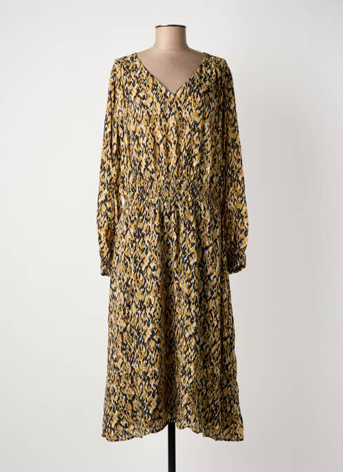 Robe longue manches longues manches longues noir C'EST BEAU LA VIE femme