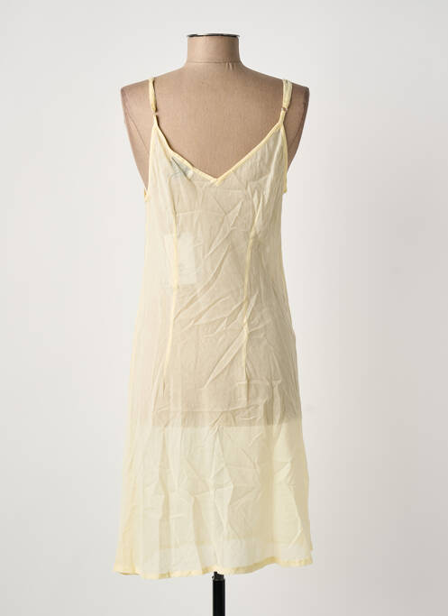 Jupon /fond de robe coupe cintrée jaune DAVID femme