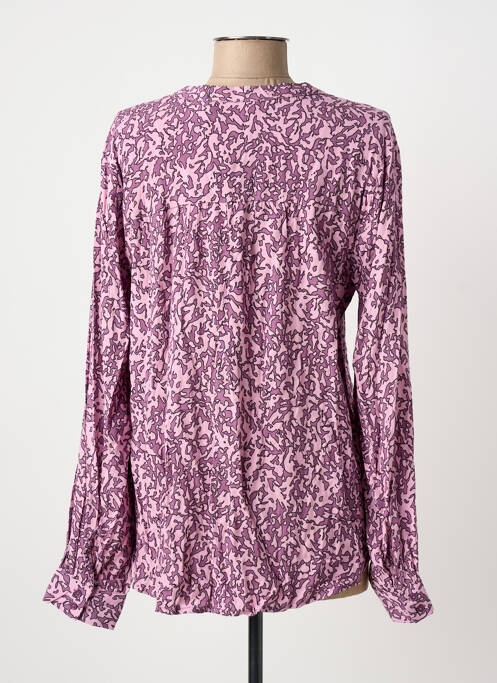 Blouse imprimé fantaisie manches longues violet B.YOUNG femme