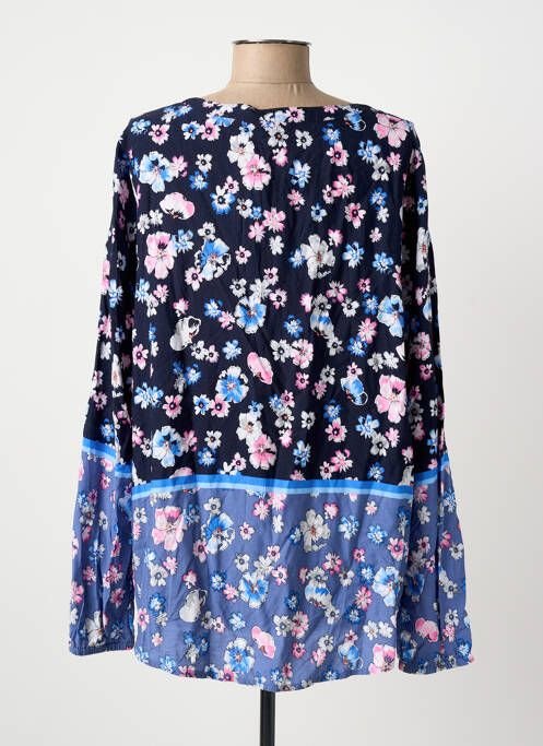 Blouse tissage popeline manches longues bleu CECIL femme