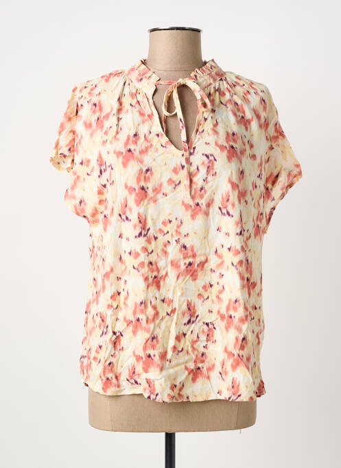 Blouse manches courtes manches courtes beige B.YOUNG femme