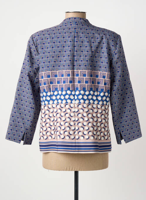 Veste casual finition intérieure doublée bleu CHRISTINE LAURE femme