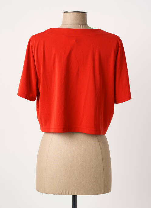 Boléro manches courtes rouge CHRISTINE LAURE femme