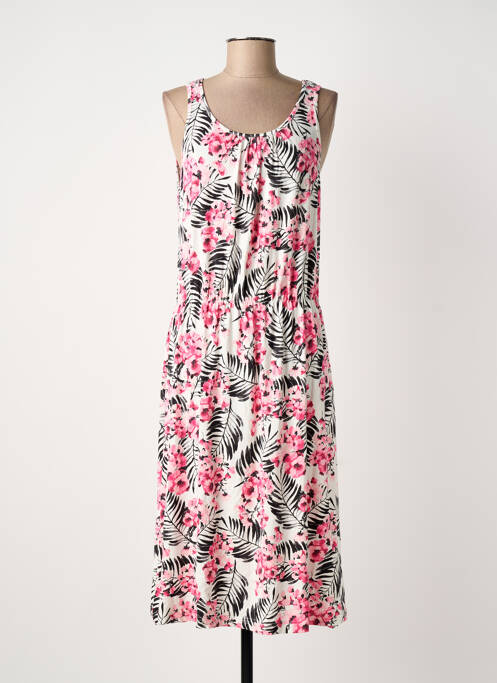 Robe mi-longue blanc JENSEN femme