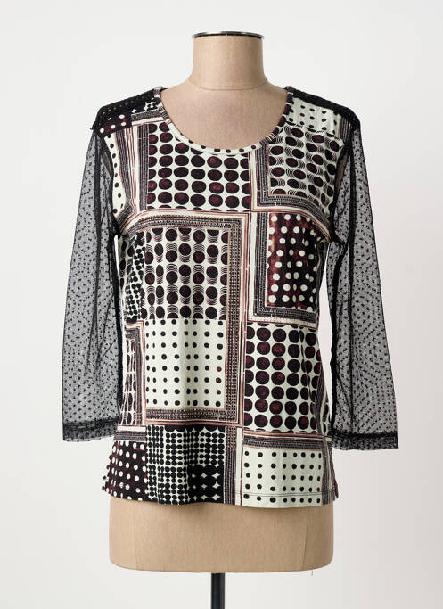 T-shirt noir CHRISTINE LAURE femme