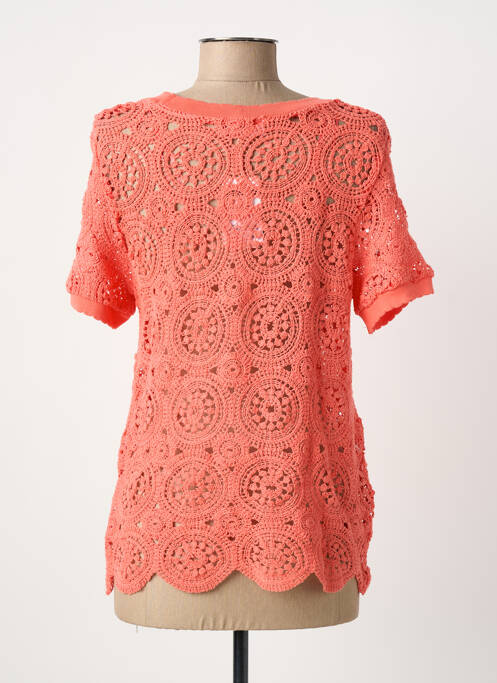 T-shirt orange C'EST BEAU LA VIE femme