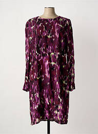 Robe mi-longue manches longues manches longues violet STREET ONE femme