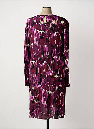 Robe mi-longue manches longues manches longues violet STREET ONE femme