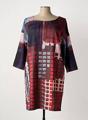 Robe courte manches longues manches longues rouge SMASHED LEMON femme