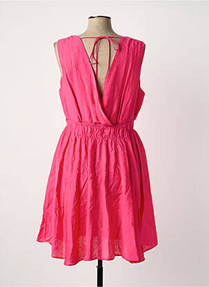 Robe mi-longue sans manche sans manche rose C'EST BEAU LA VIE femme