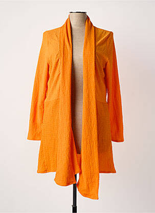 Veste casual coupe droite orange POISSONS BLANCS femme